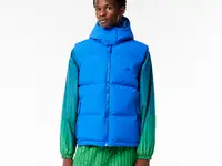 Мужская стёганная жилетка lacoste с высоким воротом