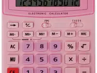 Калькулятор настольный staff stf-888-12-pk 12-разрядный розовый 250452