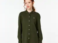 Женская рубашка-поло lacoste из мягкого хлопка стандартного кроя