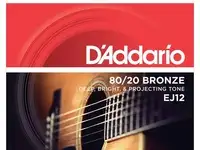 Струны для акустических гитар d'addario ej12