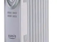 Масляный радиатор oasis us-10 1000 вт белый