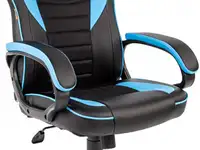 Офисное кресло chairman   game 16 россия экопремиум черный/голубой (7024556)