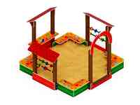 Песочный дворик теремок ио 6.01.04-01