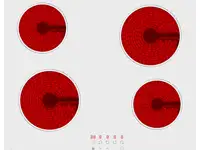 Варочная панель электрическая evelux hev 640 w белый