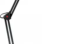 Лампа настольная camelion kd-017a с02  11w черный в к-те база+струбцина