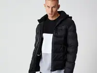 Мужская куртка lacoste со скрытым капюшоном