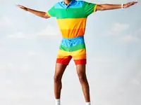 Купальные мужские шорты lacoste polaroid