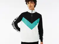 Мужской свитер lacoste regular fit на молнии