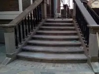 Проектируем лестницу в дом. Монтаж  из мрамора, гранита, травертина. Внутренние и наружные. Замер - бесплатно, фотография 5