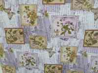 Сиреневая скатерть клеенка в стиле винтаж поле бабочки, качество, фотография 8