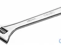 Разводной ключ deli dl018a 18" длина: 450 мм. регулируемый размер зажима: