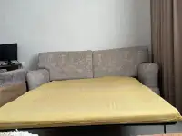 продам бу диван-тройку в отличном состоянии, раскладывается, фотография 5