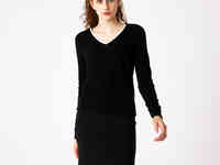 Женский свитер lacoste с v-образным вырезом из шерсти и кашемира