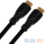 Кабель hdmi 5м green connection gcr-hm311-5.0m круглый черный