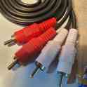 Аудио видео Кабель шнур 2 тюльпана 2 RCA,  высококачественный 1.5 м