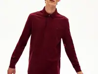 Мужское поло lacoste с длинными рукавами