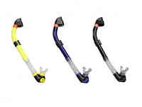 Трубка плавательная flexa dry цвет желтый akvilon