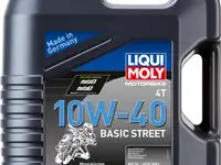 Минеральное моторное масло liquimoly motorbike 4t basic street 10w40 4 л