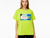 Женская футболка lacoste loose fit