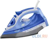 Утюг delta lux dl-712 белый с синим