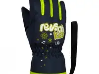 Перчатки reusch 18-19 kids dress blue/safety yellow, фотография 10