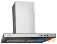 Вытяжка каминная elikor квадра 60н-430-к3д серебристый