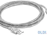 Greenconnect кабель 0.5m usb 2.0, am/am, прозрачный, 28/28 awg, экран, армированный,