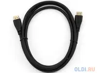Кабель displayport 1м gembird cc-dp-1m круглый черный