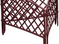 Забор декоративный "сетка", 24 х 320 см, терракот, россия// palisad