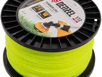 Леска для триммера зубчатый квадрат, 2,4мм х 172м, на din катушке