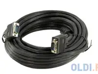 Кабель 5bites apc-133-0100 vga сигнальный hd15m/hd15m, 2 ферр.кольца, 10м