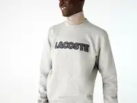 Мужская толстовка lacoste с флисом и круглым воротом