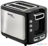 Тостер tefal tt365031 серебристый чёрный