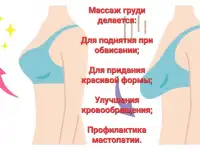Массаж женской груди для поднятия и придания формы обвисшей груди