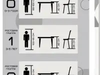 Деревянный детский стол и стул из массива бука, фотография 6