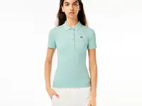 Женское поло lacoste из органического хлопка