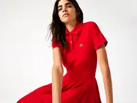 Женское платье-поло lacoste slim fit