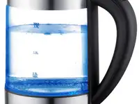 Чайник электрический starwind skg5213 2200 вт чёрный серебристый 1.7 л стекло