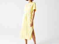 Женское хлопковое платье-майка lacoste с поясом