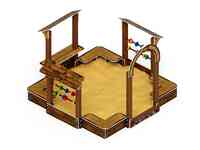 Песочный дворик теремок (коричневый) ио 6.01.04-02