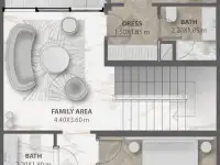 Продается роскошный таунхаусвилла в Дубай H1-21 1st Street Мейдан-Саут-Виллас Вади эс Сафа 3 Хадаэк Мухаммед Бин Рашид, фотография 6