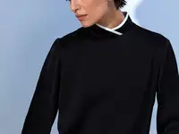 Блузка с воротником - стойкой vassa&co