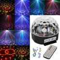 Светящийся диско шар цветомузыка с Bluetooth и USB.