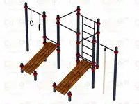 Воркаут  18 (108) | шведская стенка, кольца, скамьи для пресса,