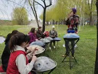 Мастер-классы на праздники по барабанам, хэндпанам хангам, барабанам джембе, шанкобызам варганы, бубнам, глюкофонам, фотография 2