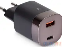 Сетевое зарядное устройство accesstyle amethyst 33wca 3 а usb usb-c черный