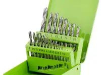 Набор сверл по металлу, 1-10 мм (через 0,5 мм+3,2и4,8 мм), hss,