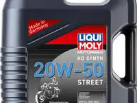 Cинтетическое моторное масло liquimoly motorbike hd synth street 20w50 4 л
