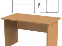 Стол письменный "этюд", 1200х700х750 мм, бук бавария, 400021-55