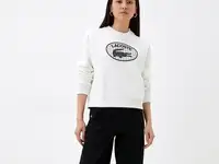 Женская толстовка lacoste из смеси хлопка